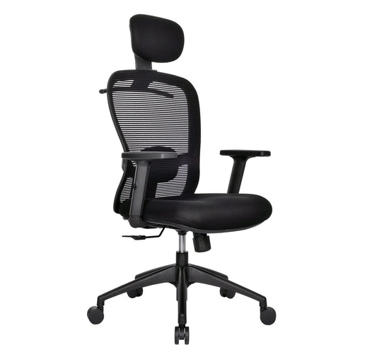 Ergonomic High-Back Mesh Office Chair with Adjustable Headrest